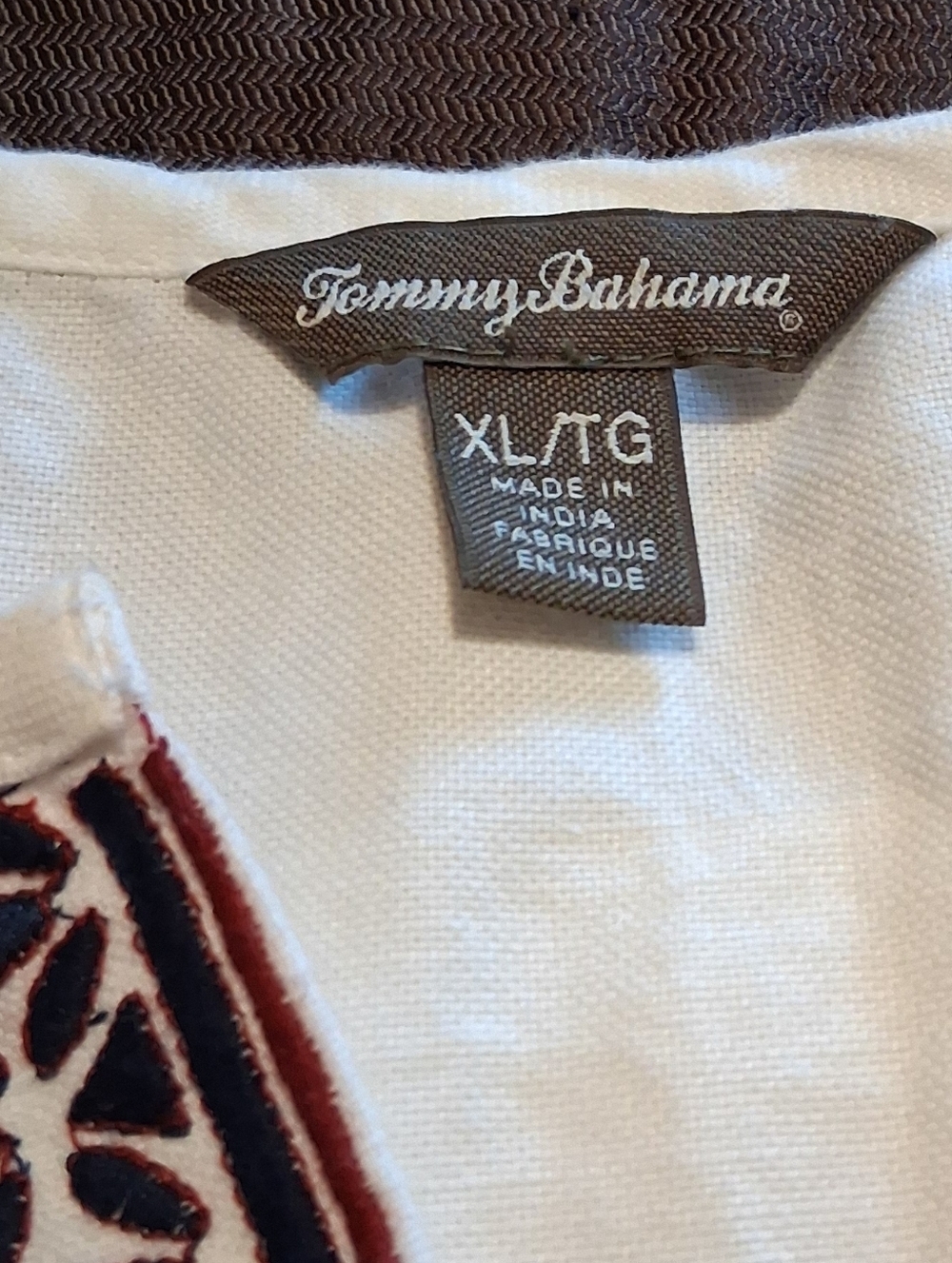 Tommy Bahama‎ Summer Dress Linen Cotton Blend Embroidered Resort SzXL White - Picture 4 of 11
